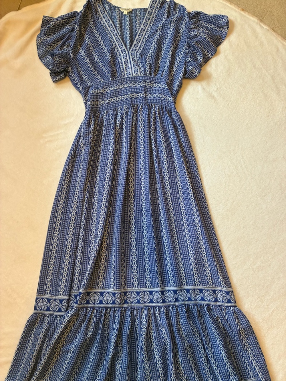 Max studioBlue Patterned Maxi Dress size small - Picture 2 of 8